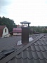 Монтаж чугунной каминной топки Jotul I620 FR BP с дымоходом Schiedel UNI