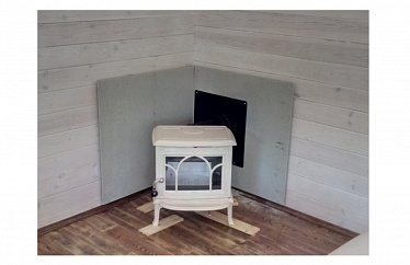 Монтаж чугунной печи Jotul F100 IVE с дымоходом Термострой