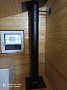 Монтаж чугунной печи Jotul F100 BP с дымоходом Magma