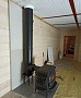 Монтаж чугунной печи Jotul F 500.2 BP с дымоходом Magma
