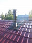 Монтаж чугунной печи Jotul F8 TD BP с дымоходом Schiedel Permeter