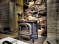 Монтаж чугунной печи Jotul F500.2 BP с дымоходом Schiedel Permeter