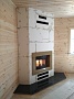 Монтаж чугунной каминной топки Jotul I400 Harmony BP с дымоходом Термострой