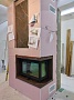 Монтаж чугунной каминной топки Jotul I620 FR BP с дымоходом Schiedel UNI
