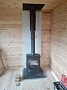 Монтаж чугунной печи Jotul MF3 BP с дымоходом Коракс