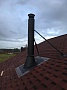 Монтаж стальной печи Kratki Falcon View с дымоходом Magma