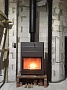 Монтаж стальной каминной топки Астов PS 8057 (шамот) с дымоходом Magma