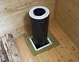 Монтаж чугунной печи Jotul F100 BP с дымоходом Magma