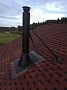 Монтаж стальной печи Kratki Falcon View с дымоходом Magma