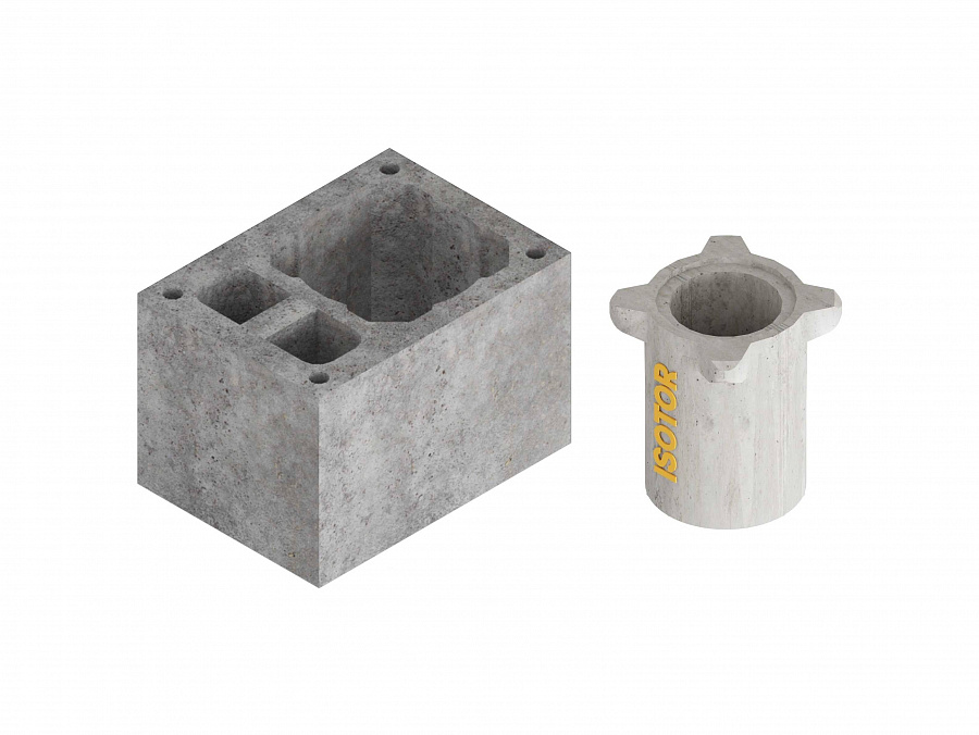 Ø250 L Комплект дымохода с вентканалом с диффузором 0,33 п.м. Schiedel Isotor