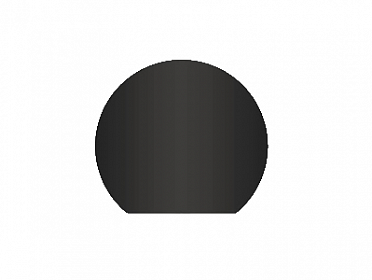 Grillux Ø900 мм черный лист под печь полукруглый