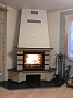Монтаж чугунной каминной топки KawMet W17 Decor с дымоходом Коракс
