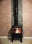 Монтаж чугунной печи Jotul F305 R LL BP с дымоходом Schiedel Permeter