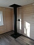 Монтаж чугунной печи Jotul F3 TD BP с дымоходом Magma