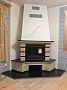 Монтаж чугунной каминной топки KawMet W17 Decor с дымоходом Коракс
