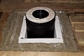 Монтаж банной печи ТехноЛит Ураган ПБ-03 МС с дымоходом Magma