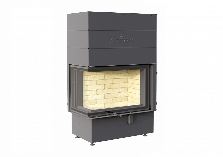 Астов P2S 8457 L стальная каминная топка, 10 кВт