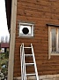 Монтаж чугунной каминной топки KawMet W17 Decor с дымоходом Коракс