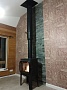 Монтаж чугунной печи Jotul F305 R LL BP с дымоходом Schiedel Permeter