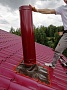Монтаж чугунной каминной топки Jotul I400 Harmony BP с дымоходом Термострой