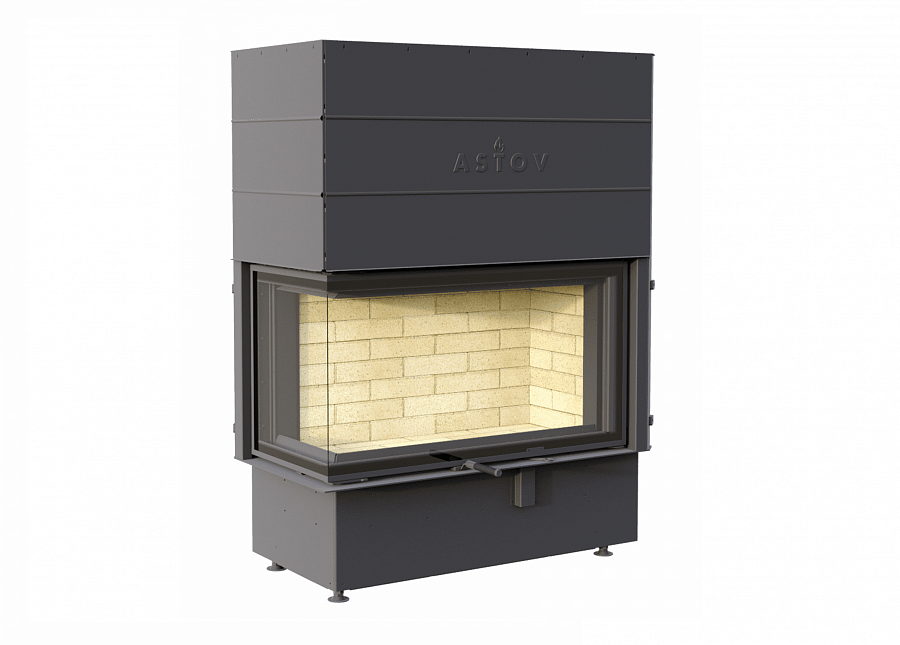 Астов P2S 10057 L стальная каминная топка, 9 кВт