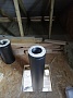 Монтаж чугунной печи Jotul F3 TD BP с дымоходом Magma