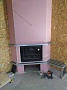 Монтаж чугунной каминной топки Chazelles HP700L с дымоходом Термострой