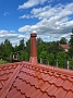 Монтаж стальной каминной топки Астов P3S 8457 (3D) с дымоходом ТИС