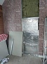Монтаж чугунной печи Jotul F305 R LL BP с дымоходом Schiedel Permeter