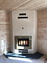 Монтаж чугунной каминной топки Jotul I400 Harmony BP с дымоходом Термострой
