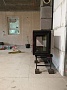 Монтаж чугунной каминной топки Jotul I620 FR BP с дымоходом Schiedel UNI