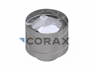 Зонт-К с ветрозащитой для дымохода Ø180 П (430/0,5) Corax