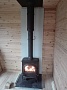 Монтаж чугунной печи Jotul MF3 BP с дымоходом Коракс