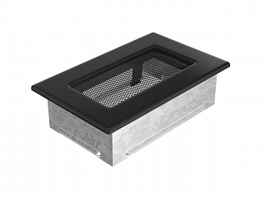 Kratki вентиляционная решетка черная для камина, 110*170 мм