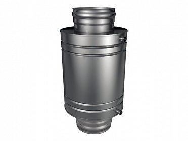 ТИС теплообменник для банной печи 8 л (AISI 304) на трубе Ø115 мм 330*210 мм