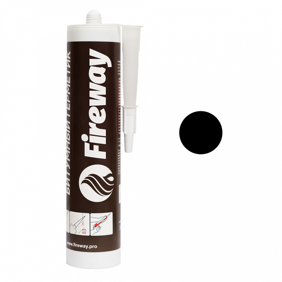 FW Bitum Sealant герметик битумный кровельный черный, 310 мл