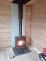 Монтаж чугунной печи Jotul MF3 BP с дымоходом Коракс