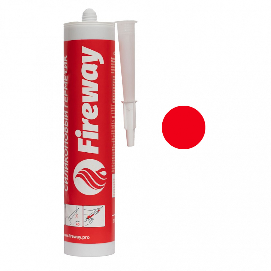 FW High Temp Silicone герметик жаростойкий красный 285°C, 310 мл